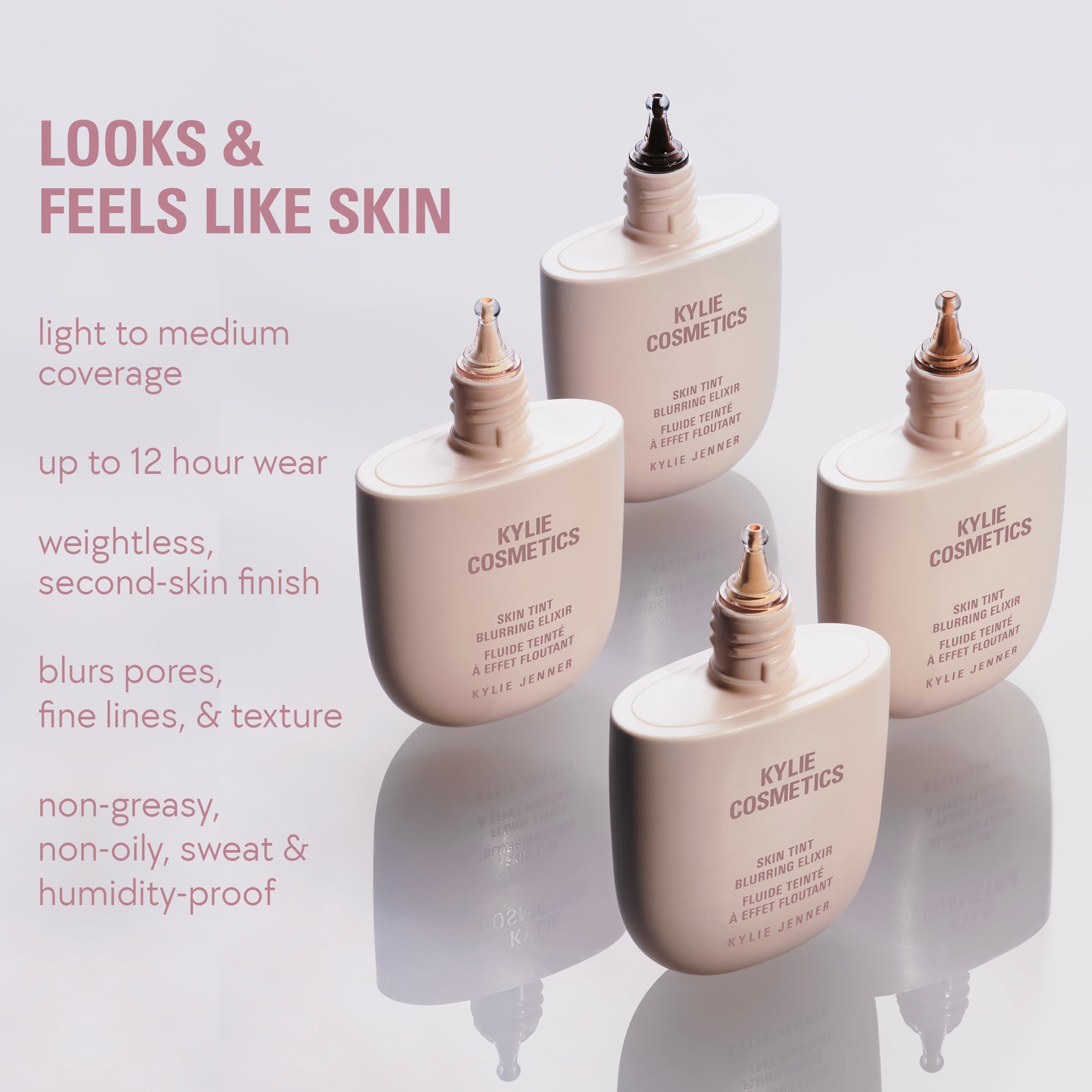 kyliecosmetics Skin Tint Blurring Elixir & Power Plush Concealer Duo