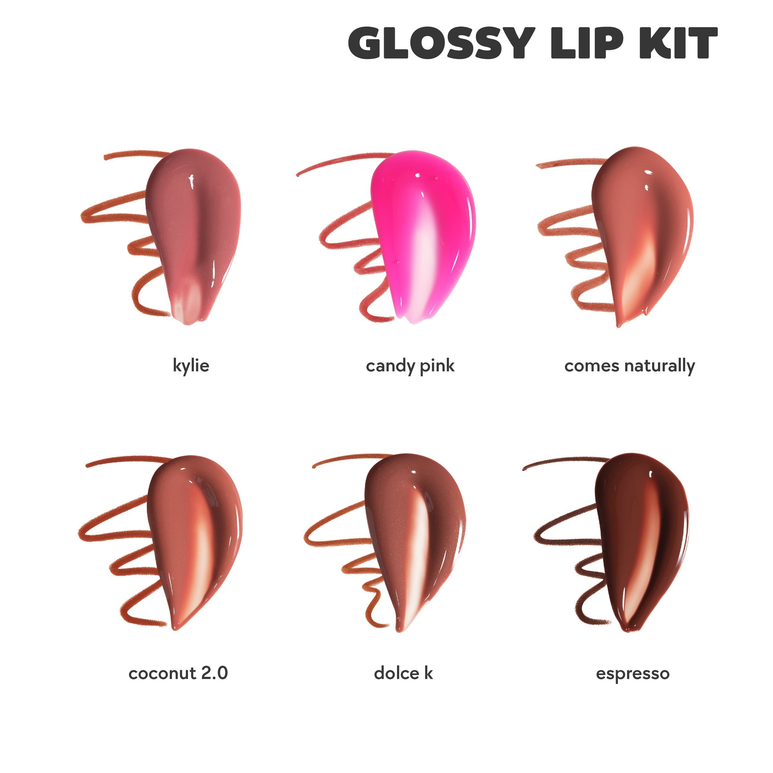 kyliecosmetics Glossy Lip Kit & Hybrid Blush Duo