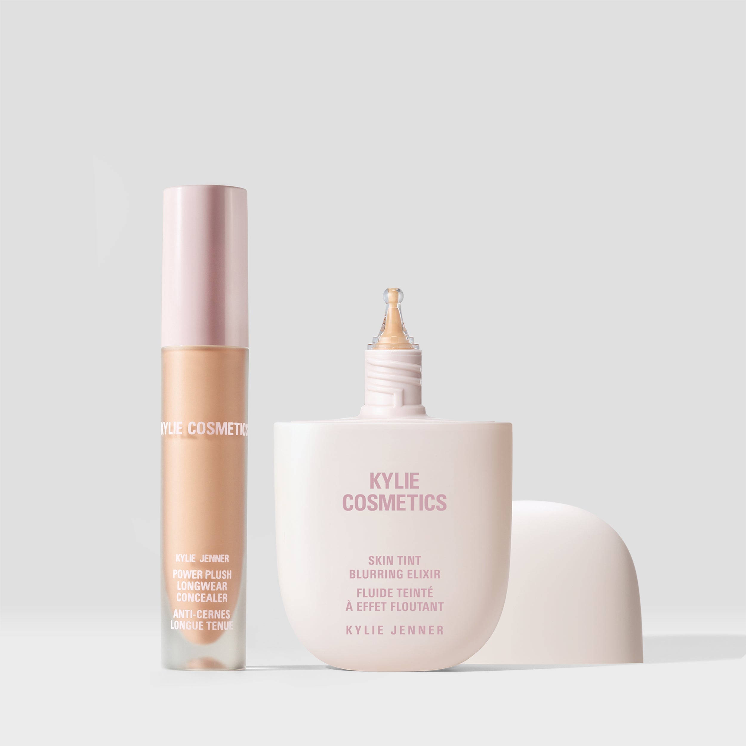 kyliecosmetics Skin Tint Blurring Elixir & Power Plush Concealer Duo